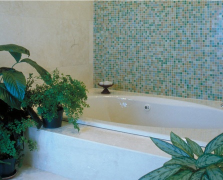 Mosaikk på badet