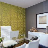 Decorative walls combined with wallpaper