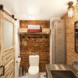 Loft style bathroom