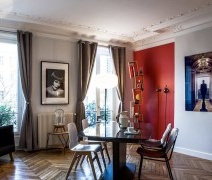 Design coloré d'un appartement à Paris