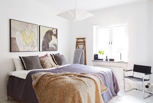 Chambre scandinave - un style design laconique qui crée un confort simple (29 photos)