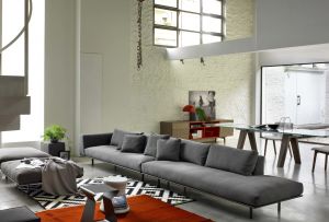 Grå sofa: alle facetter af æstetik af universelle polstrede møbler (28 fotos)