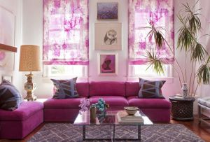 Salón rosa (40 fotos): hermosos ejemplos de interiores y combinaciones de colores.