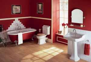 Maroon μπάνιο: πολυτέλεια και κομψότητα (28 φωτογραφίες)