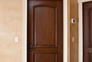 Braune Tür: klassische Kombinationen (25 Fotos)