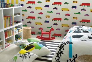 Ταπετσαρία για ένα παιδικό δωμάτιο (58 φωτογραφίες): οι καλύτερες ιδέες για το σχεδιασμό και τη διακόσμηση