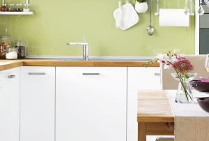 Hjørne køkkenenhed i det indre (20 fotos)