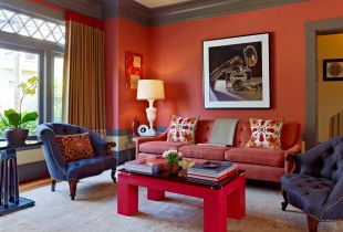 Rode kleur in het interieur (50 foto's): mooie tinten en succesvolle combinaties