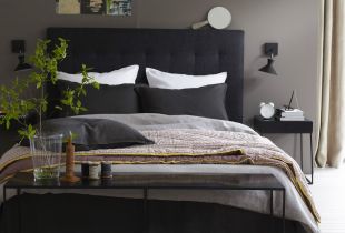 Svart seng i interiøret: mystikk eller stil (23 bilder)