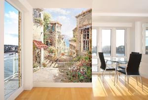 Fresken im Innenraum (18 Fotos): dekorative Gestaltung und Gestaltung von Räumen