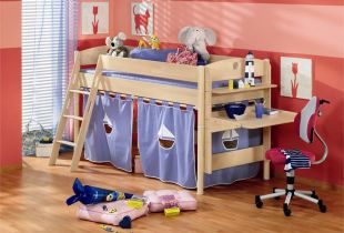 Camera dei bambini in un monolocale: selezione di mobili
