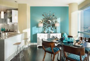 Turquoise color in the interior (64 photos): a combination of colors and shades