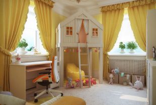 Το εσωτερικό του παιδικού δωματίου σε κίτρινο: ηλιόλουστη διάθεση (25 φωτογραφίες)
