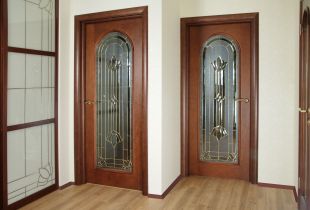 Doors with glass - the perfect solution in any interior (54 photos)