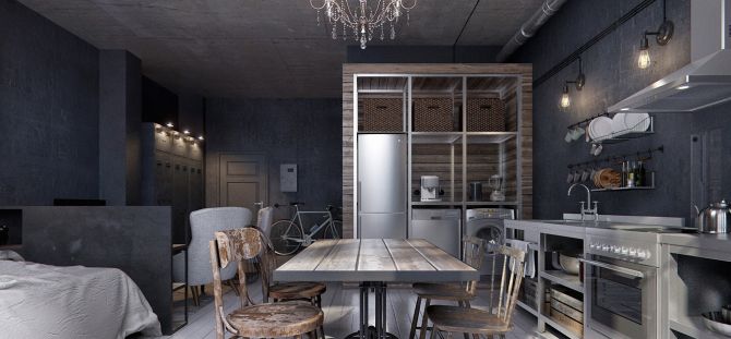 Intérieur de cuisine gris: de belles combinaisons avec des couleurs vives (67 photos)