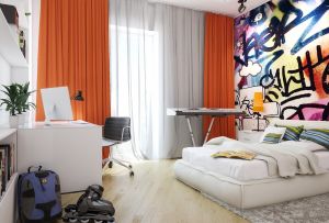 Graffiti im Inneren der Wohnung (20 Fotos)