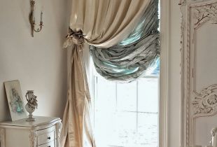 Curtains on one side: stylish asymmetry in the interior (24 photos)