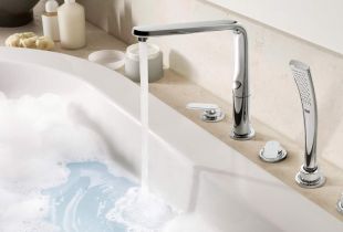 Ο μίξερ με μακρύ στόμιο για μπάνιο - μια καθολική συσκευή για άνετες διαδικασίες νερού (21 φωτογραφίες)