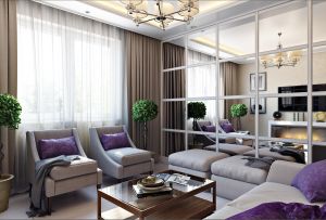 Espejo en el interior de la sala de estar: nuevas ideas (31 fotos)