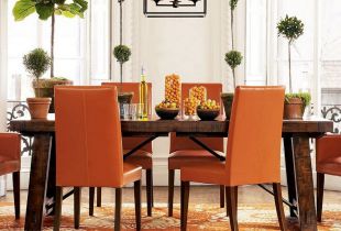 Narancssárga bútorok a belső terekben (20 fénykép): napos akcentusok