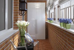 Garderobe på balkonen: typer design og design (28 fotos)