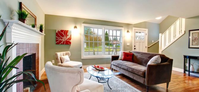 Braunes Sofa im Innenraum: Farbmerkmale (24 Fotos)