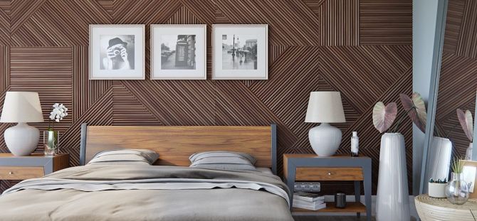 Solid walnut bed: attractive texture of natural breeds (27 photos)