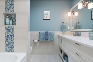 Maling af væggene i badeværelset (50 fotos): funktioner og smukke farver