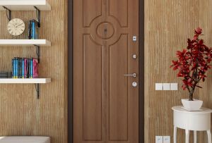 Portes d'entrée avec garniture en MDF: options de conception (21 photos)