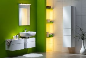 Grønt badeværelse (18 fotos): glæde og harmoni hver dag