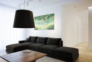 Sort sofa - et tegn på luksuriøst interiør (26 fotos)