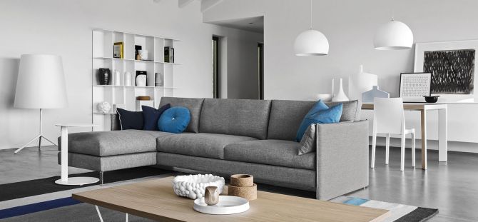 Stue i minimalistisk stil (20 bilder): moderne og stilig interiør