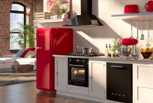 Farvekøleskabe til køkkenet: tilføj lysstyrke (23 fotos)