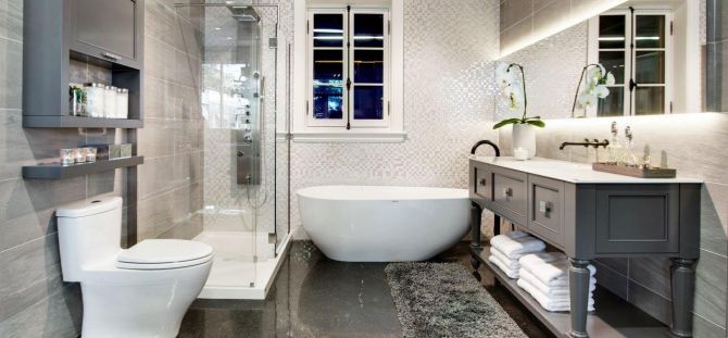 Gran baño en el apartamento: cree su propio rincón de spa (121 fotos)