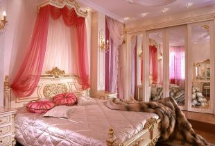 Ροζ υπνοδωμάτιο (20 φωτογραφίες): πώς να δημιουργήσετε ένα όμορφο εσωτερικό σχέδιο