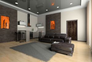 Gråt loft i strækning - sofistikering i enkelhed (23 fotos)