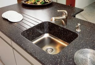 Granite sink: features and use in the interior (21 photos)