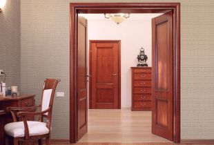 Interiérové ​​dvere čerešní: šťavnaté klasické (20 fotografií)