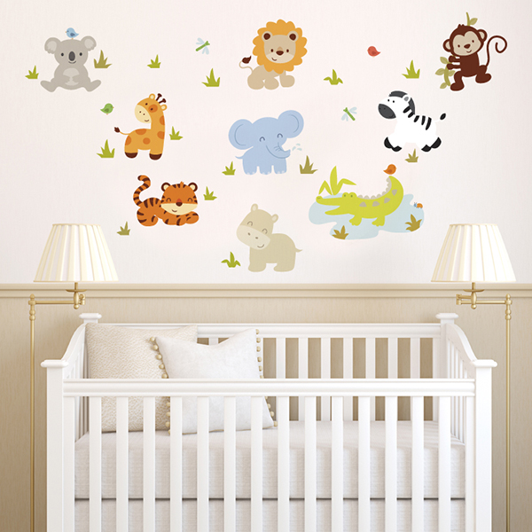 Nursery with wallpaper