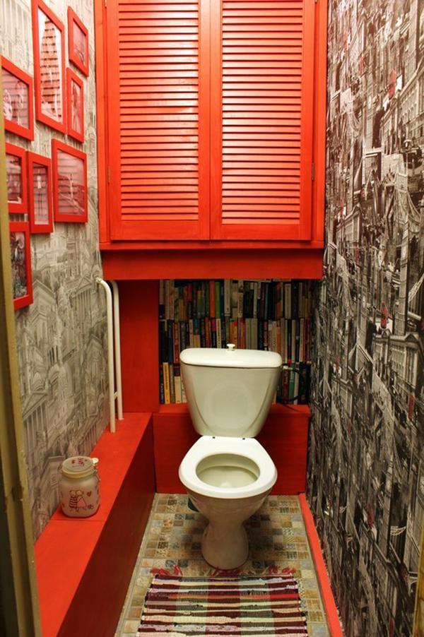 Κόκκινη τουαλέτα
