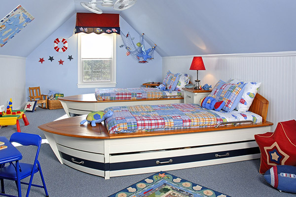 Námorná dekorácia detskej izby