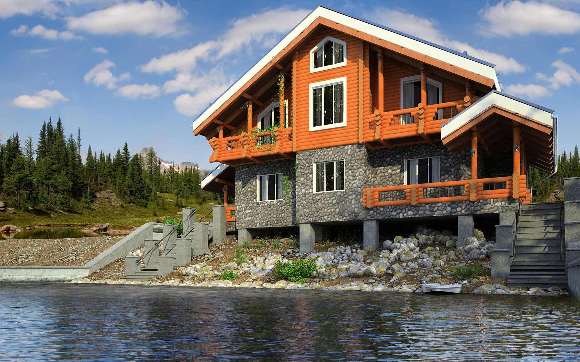River Chalet House