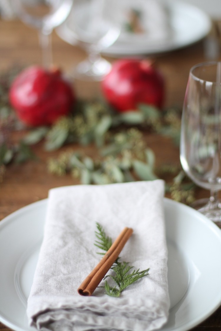 2019 Διακοσμητικό τραπέζι Πρωτοχρονιάς με κανέλα