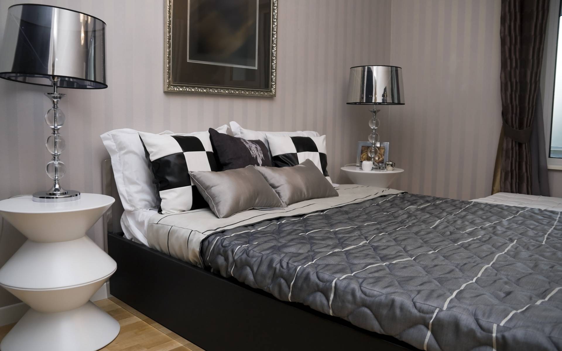 Νεοκλασικό κρεβάτι με ράφια στυλ