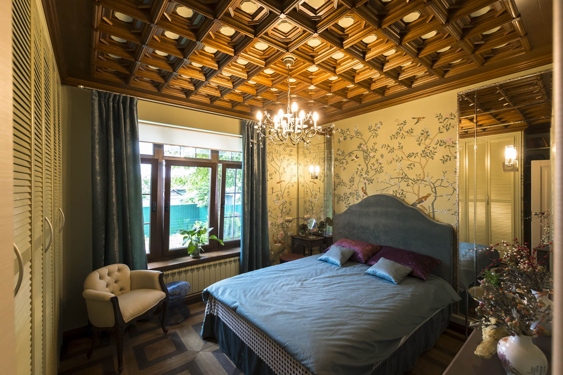 Υπνοδωμάτιο στο εξοχικό σπίτι Art Nouveau