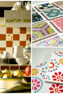 Fliesen Decoupage Ideen