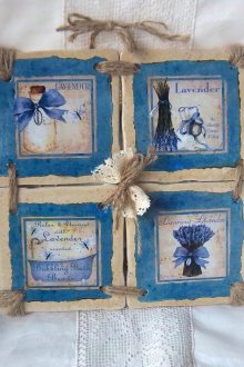 Decoupage Fliesen für die Badezimmerdekoration