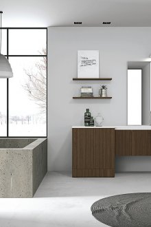 Sıradışı minimalist banyo tasarımı