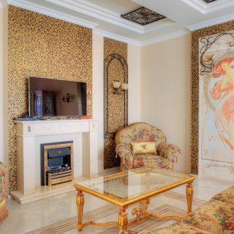 مصابيح الجدار الفن الحديث في غرفة المعيشة