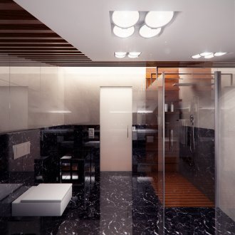 Modern tarzda şık banyo